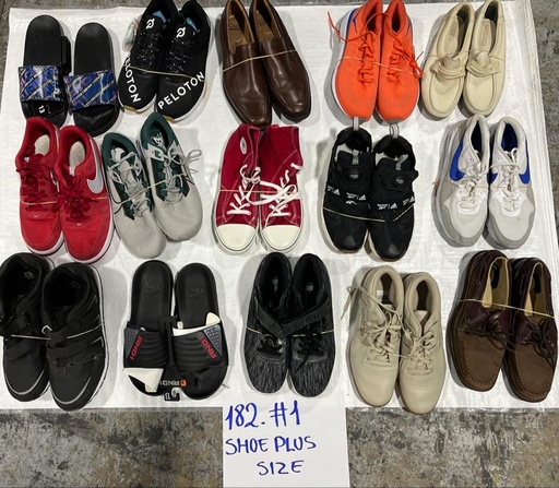 [182] Shoes # 1 PLUS size MEN - $0.92/lb