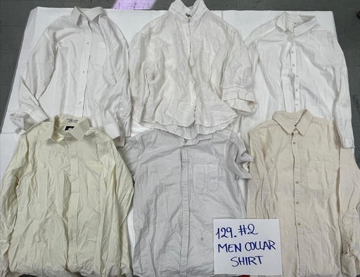 [129] #2 Men Collar Shirt - $0.09/lb