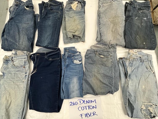 [260] Denim Cotton Fiber - $0.05/lb
